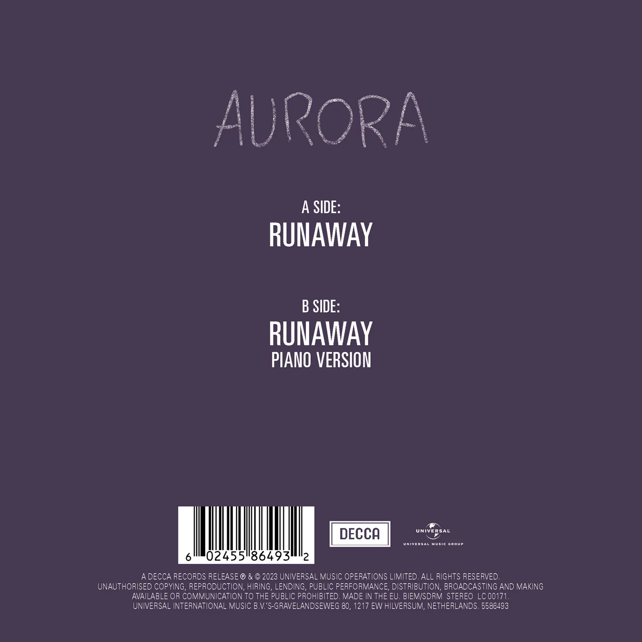 Runaway: Limited Blue Marble 7" Single - Image 3